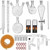 NA 2. 9 stücke Laborglaswaren 24/40.250 1000ml Chemie Glaswaren Chemie Labor Glaswaren Kit for Destillationstrennreinigung Sy