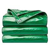 YCCLIFD wasserdichte Plane 2x3m PVC 550 g/m² Abdeckplanen mit Ösen Reißfesten Winterschutz Dauerhaft Gewebeplane für Baustellen LKW Terrasse Garten Schwimmbad Grün(Size:6x7m20x23FT,Color:g)