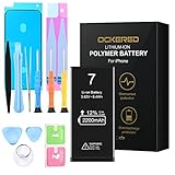 Ockeyed Akku für Phone 7, Ersatzakku mit hoher Kapazität, mit Werkzeugset und Reparaturset Akku-Austausch Anleitung, Kompatibel mit Apple 7, Garantie 2 Jahr 100%…