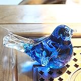 MZXUN Ornamente Skulpturen Statue Figuren Dekorationen Glas Vogel Deko Glas Basteln Schreibtisch Geburtstag Geschenk