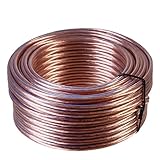 Misterhifi 25 m Lautsprecherkabel 2 x 4,0 mm², Litze: 2 x 132 x 0,2 mm, transparent isoliert, 99,99% OFC Kupferkabel, Made in Germany, Boxenkabel/Audiokabel für Lautsprecher und Heimk