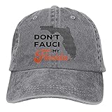 Garitin Dont Fauci My Florida Hat Verstellbare Baseballkappe Unisex Waschbar Trucker Cap Dad Hat, grau, O