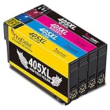 YINGCOLOR 405XL Patronen für Epson 405 Multipack 405 XL Durkerpatronen für Epson Workforce WF 3825DTWF WF 4820DTWF WF 4830DTWF WF 3820DTWF WF 4825DTWF ( Schwarz Cyan Magenta Gelb, 4 Pack)