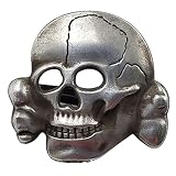 LANCHEN Retro Halloween Totenkopf Brosche 3D Totenkopf Teufel Tod Metall Sticker Aufkleber Sk