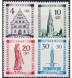 Goldhahn Französische Zone Baden Nr. 38-41 A Freiburg 1949' postfrisch Französische Zone Baden Nr. 38-41 A Freiburg 1949' postfrisch ** Briefmarken für S