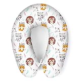 Stillkissen mit Füllung für klein Baby Lagerungskissen Baby Seitenschläferkissen Schwangerschaftskissen zum Schlafen Baumwolle inkl. Bezug Größe 170cm Pregnancy Pillow Ap