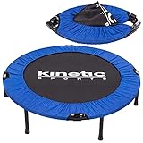 Kinetic Sports Fitness Trampolin, TOP Marke Testbild Auszeichnung!, Indoor Minitrampolin, Sprungtraining, Smart Jumping Workout, platzsparend faltbar, Ø 102cm, bis 100kg
