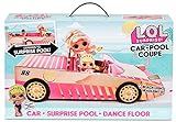 L.O.L. Surprise! 565222E7C Car-Pool-Coupé mit Exklusiver Puppe, Überraschungs-Pool, Tanzfläche & M