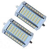 Doppelseitige R7S J118 LED-Glühbirne 30W J Typ 118Mm 200W Halogenglühlampe Äquivalent LED- Flutlicht ，5730SMD64 Beads Led Horizontal Plug Maislicht ，85V-265V AC ，(2 Packungen) ，Warmweiß (2700K~3000