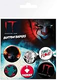 empireposter Stephen King's - ES 2 - Clown -6 Ansteck Buttons für Fans - Größe je 25/32 mm Ø