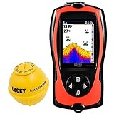 LUCKY Fischfinder Echolot Wireless Kleiner Fishfinder zum Angeln, Kajakfahren, Kanufahren, B