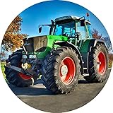 Essbarer Tortenaufleger Traktor // Tortendekoration Bauernhof, Trecker // 20cm (Oblatenpapier)