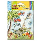 Der kleine Drache Kokosnuss - 3D-Soft-Sticker: 12 tlg. S