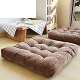 J-Kissen Tatami Wohnzimmer Teppiche, Kissen Plüsch verdicken Maxi-Corduroy Platz Stuhl Fußboden-Auflage-Kissen-Kissen Sitz Balkon (Color : G, Size : 55x55cm(22x22inch))