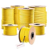 Seilwerk STANKE PP Seil Polypropylen Seil geflochten 15m 20mm GELB Universal Seil PP Schnüre Outdoor Seil Spring