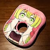 LVMMO Demon Slayer Nackenkissen Reisekissen, Kimetsu No Yaiba Anime Neck Travel Pillow, O-förmig Kissen Schlafen Kissen Nackenstützkissen für Arbeiten zu Hause und im Bü