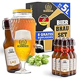 Heldengenuss - 20 Teile - Bierbrauset Pils mit [BRAUERLEBNIS] - 5L Bier Geschenke für Männer - Bier Brauen Set für Z