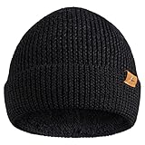 DANISH ENDURANCE Polar Fleece Merino Beanie One Size Black 1-Pack