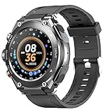 YXJ T92 Herren TWS Bluetooth 5.0 Kopfhörer Anruf Musik Körpertemperatur DIY Zifferblatt Sport wasserdichte Spiel Musik Smart Watch,B
