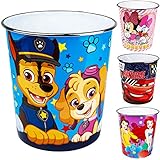 alles-meine.de GmbH Papierkorb / Behälter - Mädchen Motiv - aus Kunststoff / Plastik - Mülleimer Eimer / Aufbewahrungsbox & Spielzeugkorb / Popcornschüssel - auch als Blumentop
