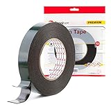 Sanojtape Ultra Strong Doppelseitiges Klebeband Schwarz Schaumstoff Montageband 19mm x 10