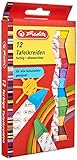 Herlitz Tafelkreide, 12 Stück in Hängepackung, farbig