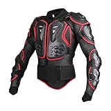 Männer und Frauen Motorrad Protektorenjacke mit Rückenprotektor Motocross Racing Spine Brustschutz Fallschutz Schutzjacke Mantel Motorradjacke Ganzkörperpanzerjacke Motorrad Schutz Protektoren Jack