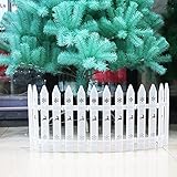 6 Stück Mini-Zaun,Weihnachtskitz Schneeflocke Klein Zaun zum DIY Basteln Deko,Miniatur-Zaun Gartenzaun für Christbaumschmuck Zaun,Modellbau,Puppenhaus,Terrarium,Feengarten,Blumentopf,180CM insg