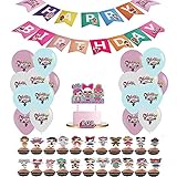 BKJJ LOL Geburtstag Luftballon LOL Party Dekorationen Happy Birthday Banner Latex Balloon Cake Topper LOL Party Supplies für Kindergeburtstag Dekoration 43 Stück