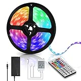 Hotmigao LED Streifen 20M RGB Strip Kit,mit Netzteil&Controller 300LEDs 5050SMD Smart RGB Stripe Lichtleiste Kompatibelfür Haus,Party,Hochzeit,Dek