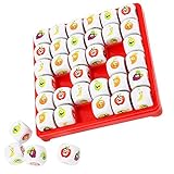 Amasawa Obst Sudoku Brettspiel,Sudoku Puzzle Spiele Pädagogisches,für Kinder im Alter von 3-6-9 Jahren, lustiges Obst Sudoku Logikspiel und Brain Teaser Spiel für Kinder und Erw