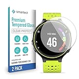 smartect Schutzglas kompatibel mit Garmin Forerunner 230 [2 Stück] - Tempered Glass mit 9H Härte - Blasenfreie Schutzfolie - Anti-Kratzer Display