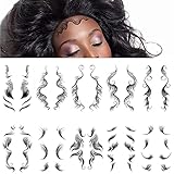 Temporäre Baby Haar Tattoo Baby Haar Tattoo Aufkleber 10 Stile Wasserdichter Salon DIY Frisur Haar Tattoo Vorlage Haar Make-up Tools Temporäre Haar Kanten T