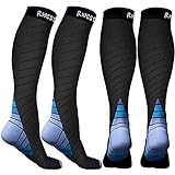 Kompressionsstrümpfe Damen und Herren 1/2 PAAR , Kompressionssocken Stützstrümpfe Compression Socks laufstrümpfe kompression für Sport, Flug, Laufen,Wandern, Reisen, Radsp