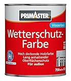 Primaster Wetterschutzfarbe RAL 7016 10 m² 750 ml anthrazitgrau für Auß