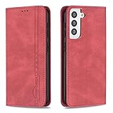 Handyhülle für Samsung Galaxy S21 Leder Schutzhülle Tasche Wallet Tasche Flip Etui Schale Mit Kartenfach Standfunktion Hülle für Samsung Galaxy S21 - DEBF280172 R