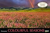 Colourful Seasons 2022: Großer Foto-Wandkalender mit Bildern von Jahreszeiten in der Natur. Edler schwarzer Hintergrund. PhotoArt Panorama Querformat: 58x39