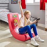 X Rocker Nintendo Super Mario Floor Rocker | Gaming Sessel für Kinder | Prinzessin Peach Desig