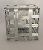 Lampenglas Lampenschirm G9 Drahtkugel eckig Quadro chromfarbig G545461