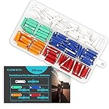 KUBOWAI 200 Stück Continental Sicherungen Torpedo Auto sicherungen mit Kunststoff-Aufbewahrungsbox für europäische Fahrzeuge 5A, 8A, 10A, 16A, 25