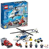 LEGO City Police Helikopter Chase 60243 Polizei-Spielset, Bausätze für Kinder, New 2020 (212 Teile)