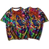 SSBZYES Herren-T-Shirts Kurzarm Herren-T-Shirts mit Animal-Print Herren-T-Shirts in großen Größen Oberteile in großen Größen Kurzarm-T-Shirts Locker und b