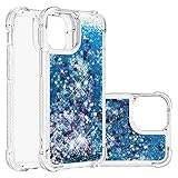 HiCASE Pro Schutzhülle für iPhone 13 Pro Max, süßer glänzender Glitzer Bling Flüssigkeit Treibsand Schutzhülle Clear Back Stoßfest Dünn Weich TPU Silikon Bumper Transparent C