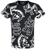 Harry Potter Classic Animals Männer T-Shirt schwarz XL 100% Baumwolle Fan-Merch, Filme, Hogw