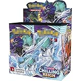 KENANLAN Pokemon Box, Pokemon Karten, Pokemon Booster Boxen, Pokemon Karten Booster Packs, Pokemon Karten Pack, Seltene Karten Sammlung Geschenk für Kinder Anime Fans -360Pcs. (Chillin Reign)