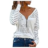 HHOP Sommer Oberteile Damen sexy Pullover Batik Damen Damen blusen Pulli dunkelgrau Damen rosa Longsleeve Damen Casual Damen jojolikes Pullover Damen Tops Damen Spitze Tunika Oberteile Damen W