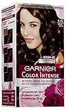 Garnier Dauerhafte Haar Coloration mit reichhaltiger Pflegekur, Creme-Coloration, Intensives Farbergebnis mit 100% Grauabdeckung, 4.15 Schokobraun, 3 x 1 Stück