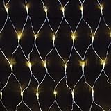 240er LED-Lichternetz innen u. außen Lichtfarbe warmweiss Kabelfarbe transp