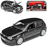 Volkwagen Golf IV R32 Matt Schwarz 3 Türer 1997-2003 1/24 Maisto M