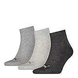 PUMA Unisex Quarters Socken Sportsocken 12er Pack anthracite 800 - 39/42